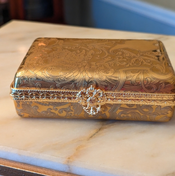 Fabrege Limoges Playing Card Box - Picture 1 of 4